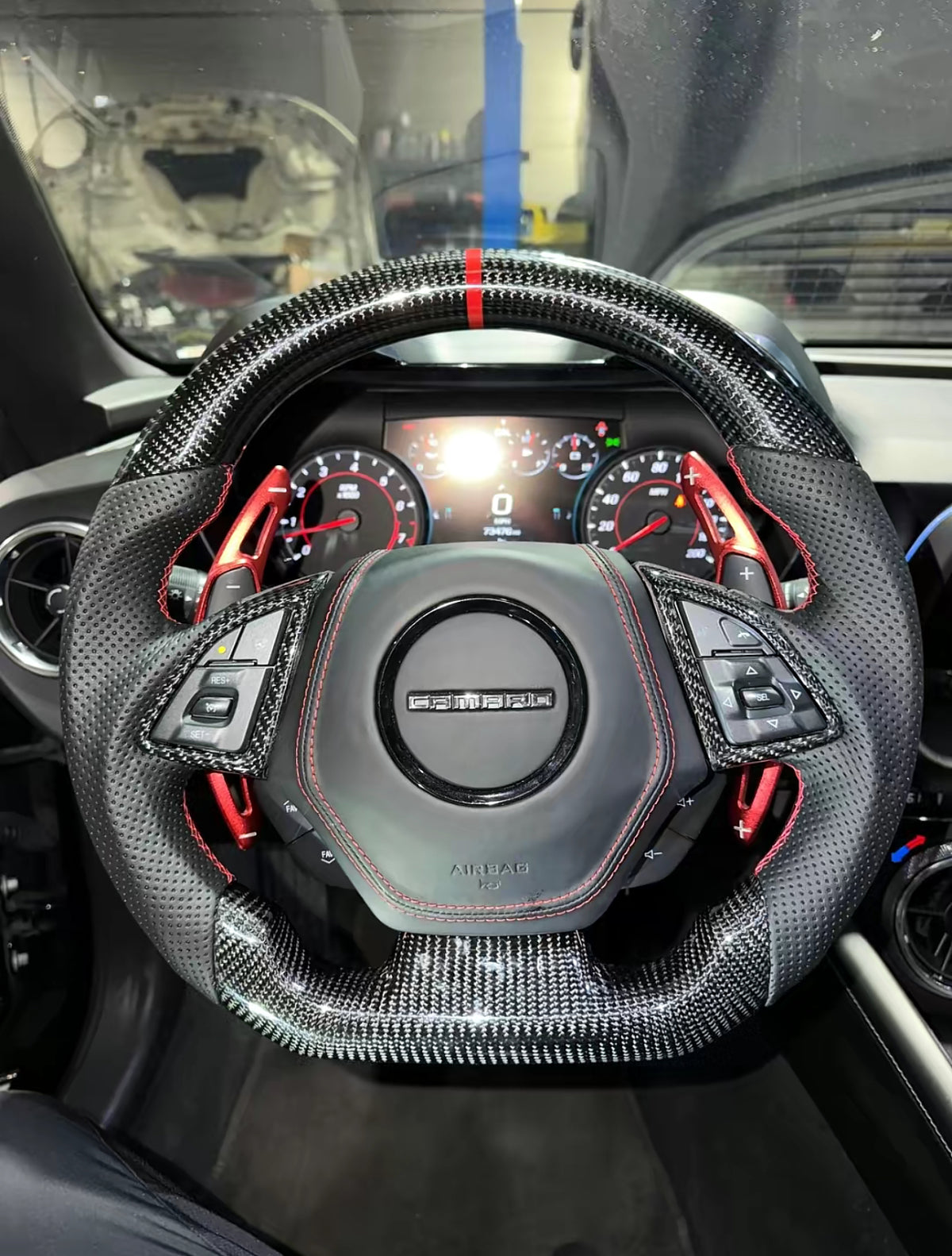 2016-2024 Camaro Carbon Fiber Steering Wheels