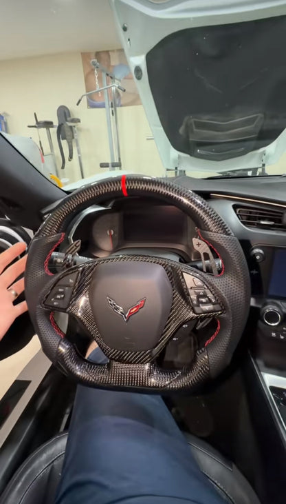 2014-2019 Corvette Carbon Fiber Steering Wheels